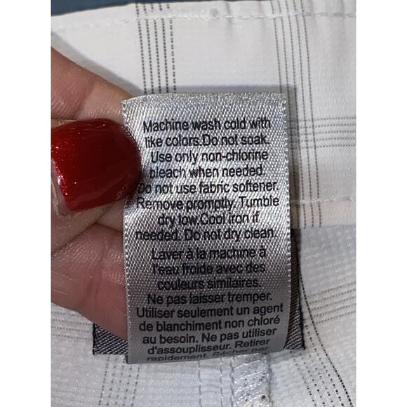 Champions Golf Shorts White & Black Plaid Men's Sz 36 Approx 36x10 - Picture 4 of 7